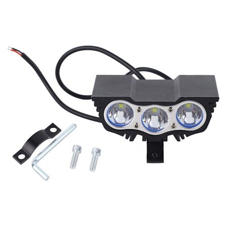 Motorcykel Extraljus Fram Vit 12V till 85V 3 Lamp Pärlor Hög Ljusstyrka Vattentät