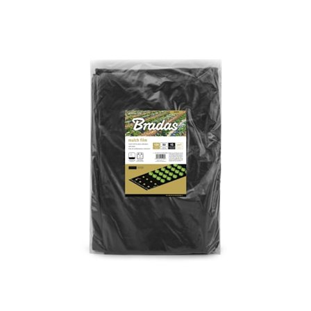 Mulchfilm med hål, 1,2m x 50m, 15 mic.