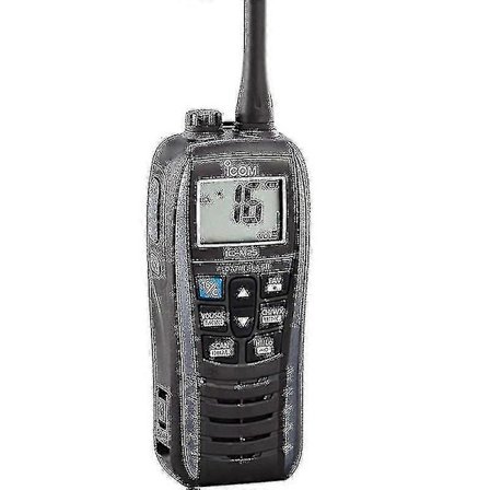 IC-M25 Marine VHF-radio - Metallgrå, Lettvekt, Flytende og Håndholdt