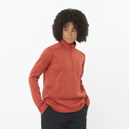 Salomon - Strati intermedi Sntial Midfleece Hz W - Tandoori Spice