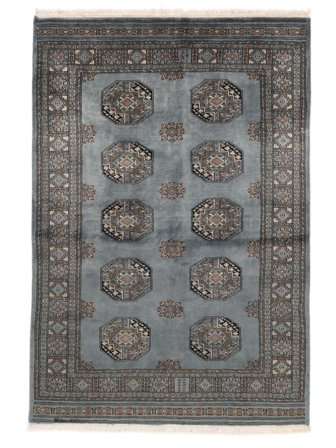 Oriental Pakistan Bokhara 3Ply Rug 138X202 Black/Dark Grey Wool, Pakistan