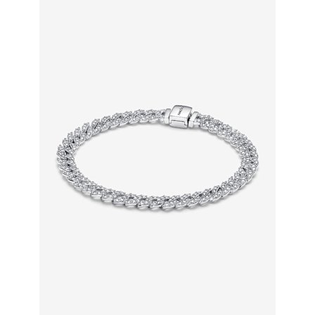 Pandora - Pandora Timeless Pavé Cuban Chain Armbånd - Sterlingsølv