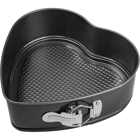 2 stk hjerteformede springformer 9 tommer nonstick hjerteformet ostekakeform, stor hjerteformet kakeform, Valentinsdag baking