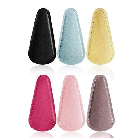 Kuuma tarjous edulliseen hintaan! Saksikotelo Turvallisuus Nahkainen saksisuoja Suoja Ompelu Saksikotelo (6 kpl Värikkäitä) - Iloinen