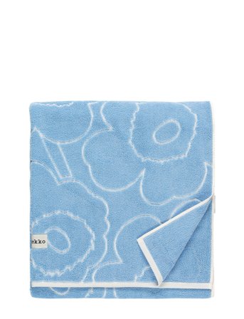 Piirto Unikko Bath Towel Blue Marimekko Home