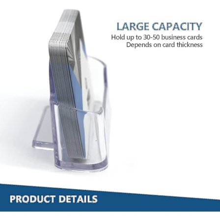 10 stk. Visittkortholder for skrivebord - Kontor Klar Visittkortholder Display Plast Stativ