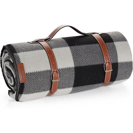 Picknickfilt Portabel, 200x200CM Extra Stor Vattentät Picknickmatta med Bärhandtag, Utomhus Multifunktionell Matta för Camping, Resor