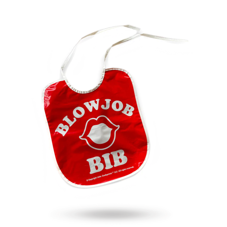 Blow Job Bib - Novelty Gag Gift - Vuxen.se - Roliga prylar för svensexa, möhippa och fester