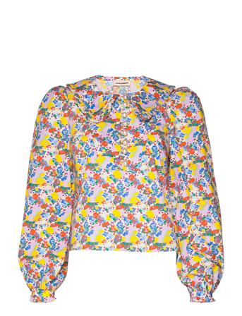Delma Blus Långärmad Multi/mönstrad Custommade