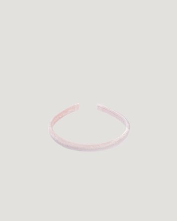Dark Department Velvet Hair Band Thin Vaaleanpunainen Asusteet Tytöt - Kids Brand Store
