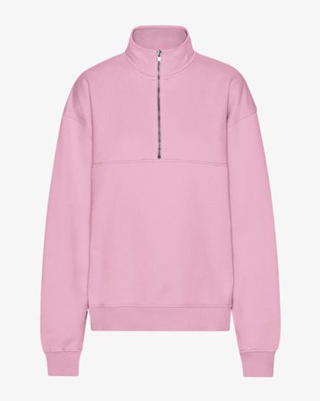 Organic Quarter Zip - Cherry Blossom - Female - S