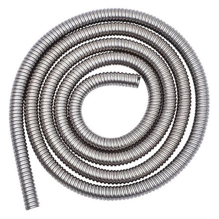 3m rostfritt stål metall gängad slang tråd kabelskydd kabelhylsa rörSilver3MX20mm