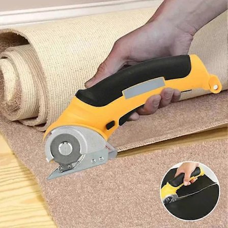 【PP】Elektrisk saks til stof, genopladelig stofskærer til tøj/vinyl Orange