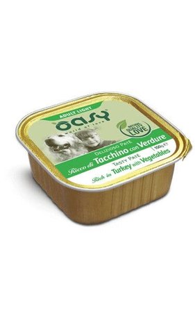Oasy Delizioso Patè Per Cani Adulti Light Gusto Tacchino E