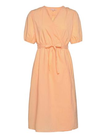 Srfika Wrap Dress Orange Soft Rebels