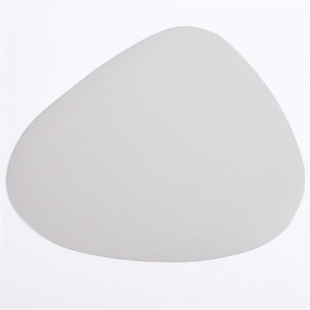 4 stk. dækkeservietter til bord, vandtætte, skridsikre, coaster, læder, køkkentilbehør, grå