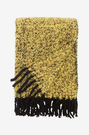 Svanefors - Pläd Kim, 130x170 cm - Gul - Filtar & plädar - 130X170 - Från Homeroom