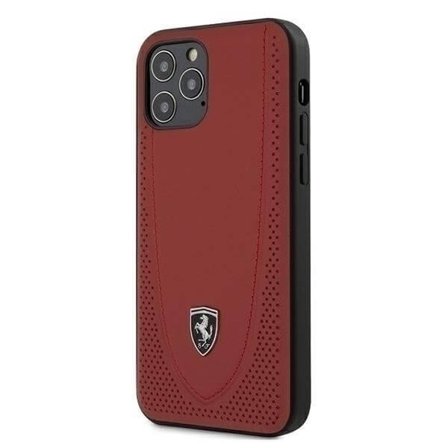 Ferrari Case iPhone 12 & 12 Pro Skal Off Track Perforated Röd