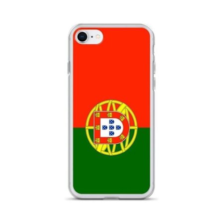 iPhone-skärm - PIXELFORMA - iPhone 7 - Mjuk silikon - Portugals flagga - Heltäckande skydd