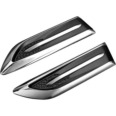 2 st Huvventilationsskydd, Universal Bil Sidoströmventilskydd, Yttre Bil Sidoström Dekorativ Ventil, Universal Bil Dekorativ Luftintag Tillbehör