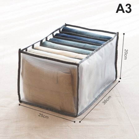 Jeansfack Förvaringslåda Garderob Klädlåda - stock