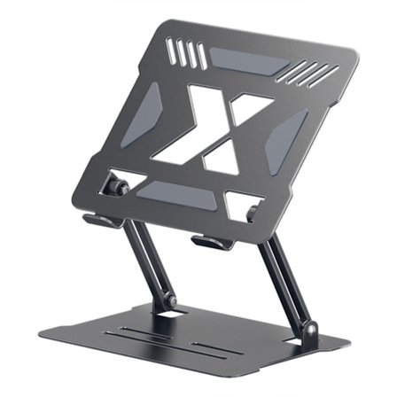 Kannettava tietokoneen tuki - Alumiini - Taitettava - 40 kg - Lämpötilan hallinta - Vakaa rakenne