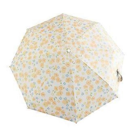 Sammenleggbar paraply med blomstermønster, bærbar paraply, regntett solskjerm (automatisk)