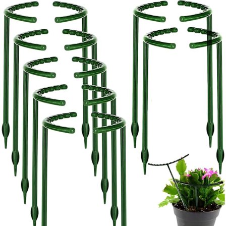 Växtsupport Växtstöd Halvrund Växtsupport Ring, Trädgårdsblomstöd 14 st 6,3"x10,3"