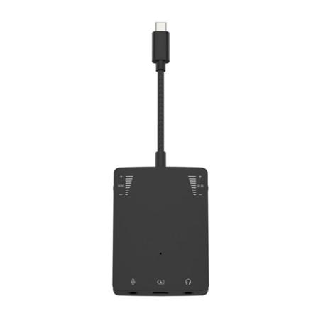 Type-C lydkortkonvertering USB-C til 3,5 mm lydjackadapter for datamaskintelefon direktesending lydkort