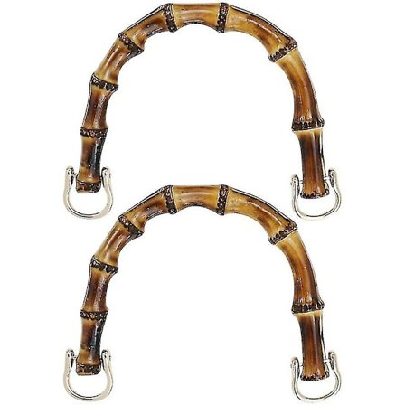 Bambusväska Handtag, 2-delad Trähandtag, Väska Bambus Handtag, U-format Trähandtag