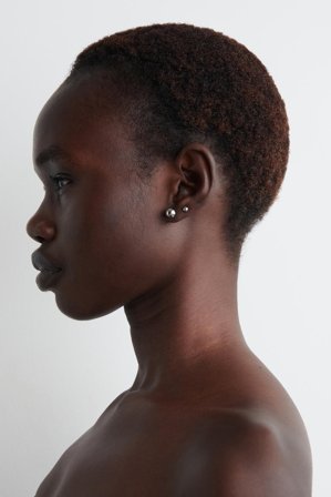 COS Women's Mismatched Bubble Stud Earring Set in Silver-coloured