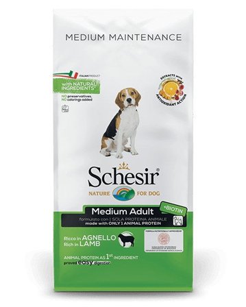Schesir Maintenance Crocchette Con Agnello Per Cani Adulti Taglia