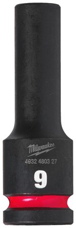 Milwaukee Shockwave Impact Duty Krafthylsa 1/2" fyrkant, djup 9 mm, Handverktyg
