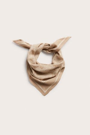 Kappahl | Paisleymønstret skjerf Beige ONE SIZE | Beige