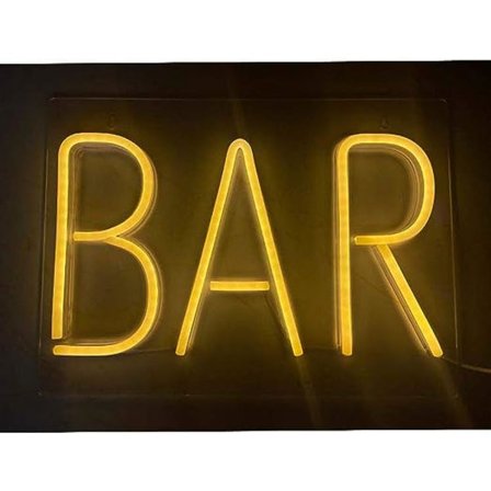 1 st LED Neonljusskylt Batteri eller USB-driven Bar Nattljus D