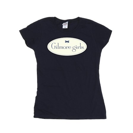 Gilmore Girls Dam/Dam Klassisk Bomulls Logo T-Shirt S Marinblå
