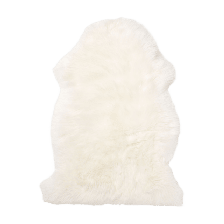 Åhléns Home Fårskinn med rak päls 50x80 cm Textil Vit ONESIZE