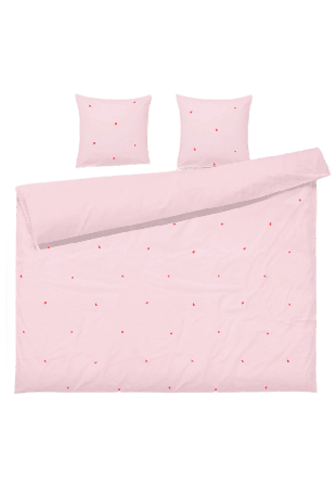JUNA Daisy Påslakanset 220x220 cm Sängkläder Rosa 200X220