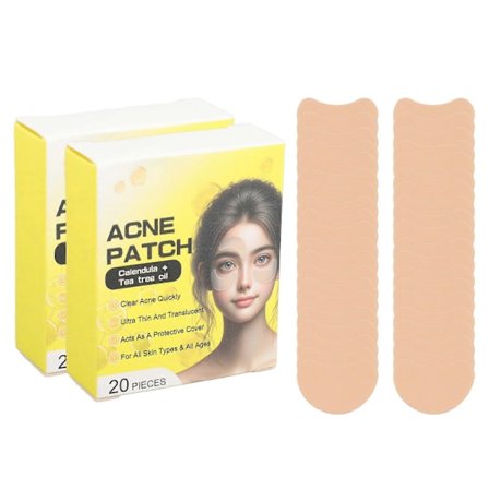 40 st Hydrokolloid Finnplåster för Ansikte Djup Återfuktning Klar Ultratunn Halvmåneformad Akne Fläck Plåster för Alla Hudtyper