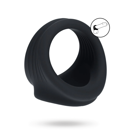 Silicone Cock and Ball Harness - Black - Vuxen.dk: For ham