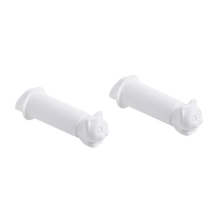 2 stk Teleskopisk Papirholder Tegneserie Katt Form Vevholder Kreativ Vev Oppbevaringsstativ Søt Toalettpapirholder Veggmontert Papir