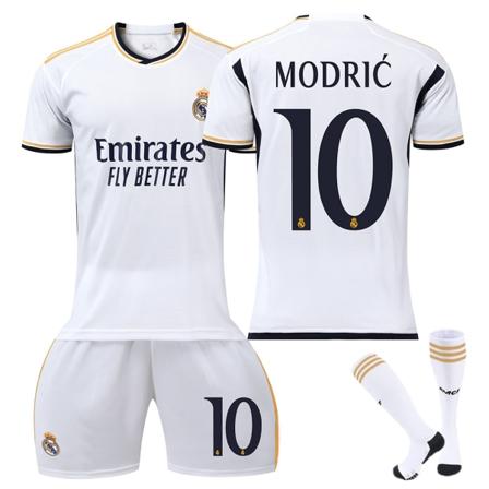 23-24 Modric 10 Real Madrid skjorte Ny sesong Siste Fotballskjorter for voksne for barn - Perfet Kids 26(140-150cm)