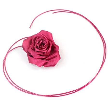 Ruusu Kukka Choker Kaulakoru Iso Ruusu Kukka Kaulakoru Kukka Ruusunpunainen