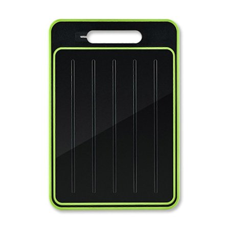 Skärbräda Dubbelsidig Rundad Kant Värmebeständig Livsmedelsgodkänd med Vässare Multifunktionell Aluminium Snabb Upptining Mat Hackbräda Kvarn Kök