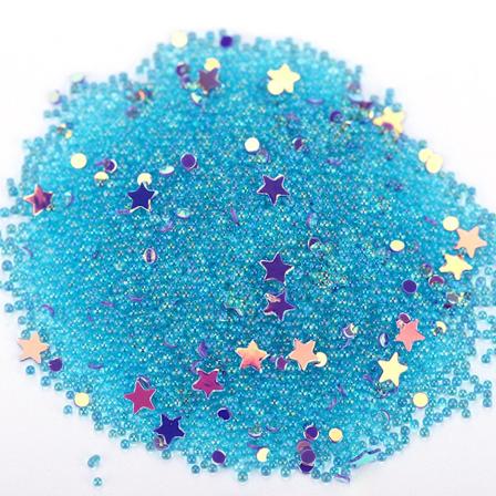 Blandet neglkunstdekorasjon glitter metall miniperler manikyr negl DIY tilbehør 05