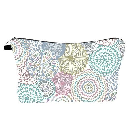 1 stk Blomstertrykk Mønster Praktisk Sjarmerende Oppbevaringshåndveske Kosmetikkvesker