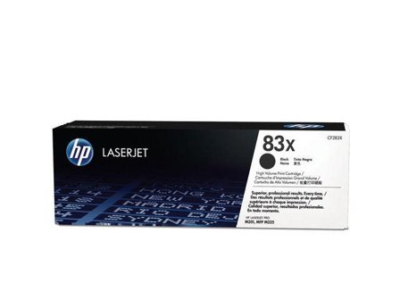 HP 83X - Høy ytelse - svart - original - LaserJet - tonerpatron (CF283X)