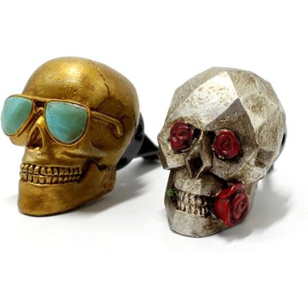 Skull Car Vent Clip, Car Air Freshener Bildekorationstillbehör för män och kvinnor Skull Car Air Freshener Söt biltillbehör Bilparfymhängsmycke