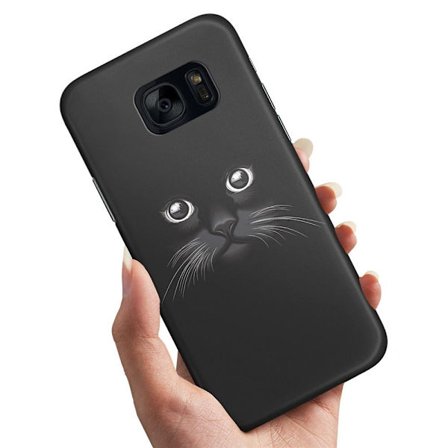 Samsung Galaxy S7 - Deksel/Mobildeksel Svart Katt