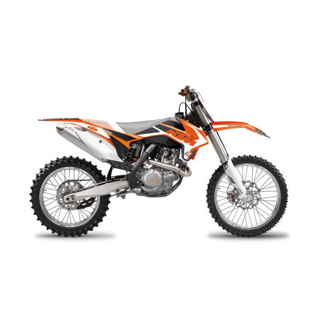 Dekorset Blackbird Dream 4 Orange-Schwarz-Weiß - KTM 250 XC-F 2013-2015